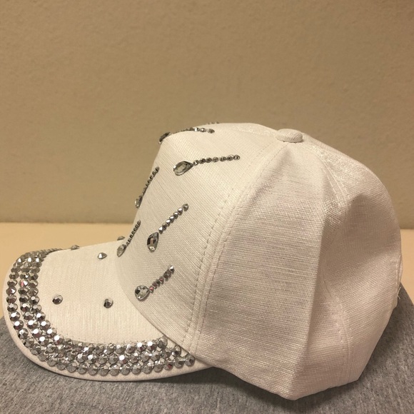 Bling Rhinestone Glamour Cap with Sparkle - Picture 2 of 3